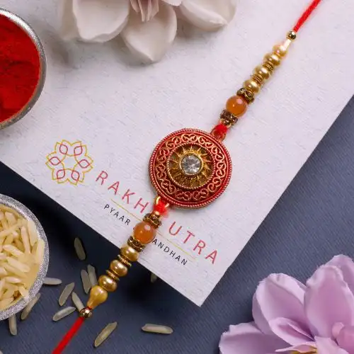 Astonishing Kundan Rakhi