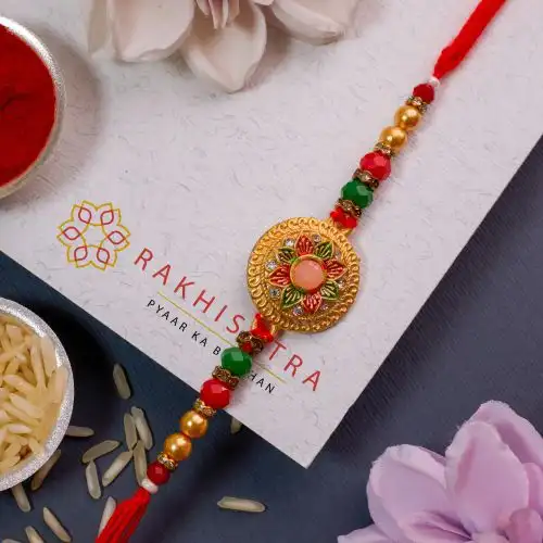 Beautiful Kundan Rakhi