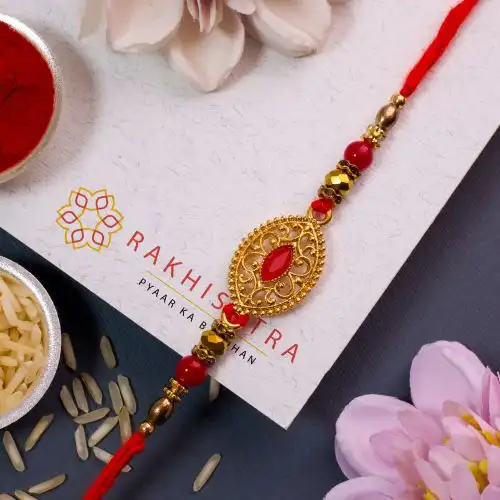 Stunning Kundan Rakhi