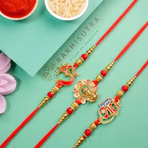 Set of 3 Divine Rakhi