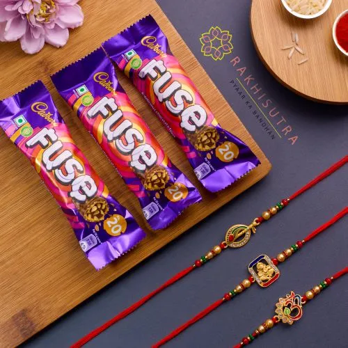 Premium Rakhi Set N Cadbury Fuse Combo