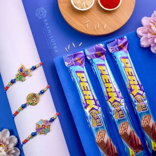 Graceful Rakhi Set N Cadbury Perk Combo