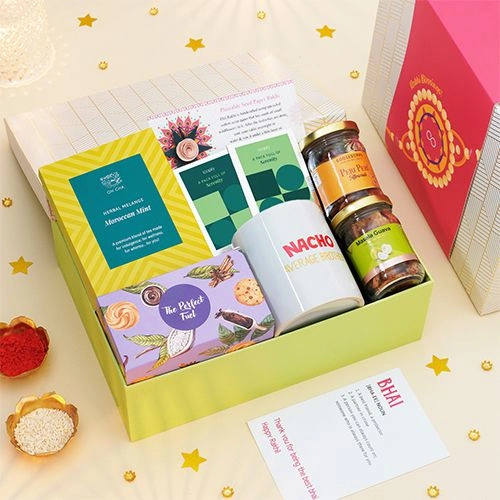 Sustainable Rakhi Gifts N Treats Box