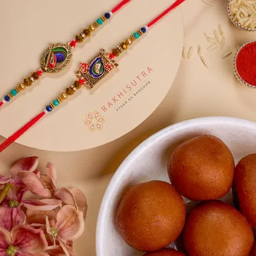 Rakhi Joy Combo  Kundan  N  Gulab Jamun