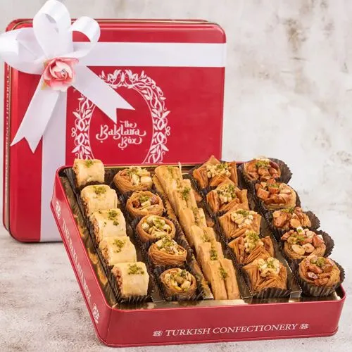 Gourmet Baklava Selection In Royal Tin