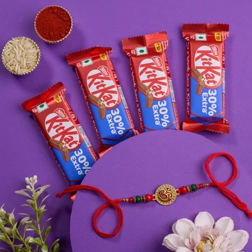 Designer Rakhi and KitKat Treats