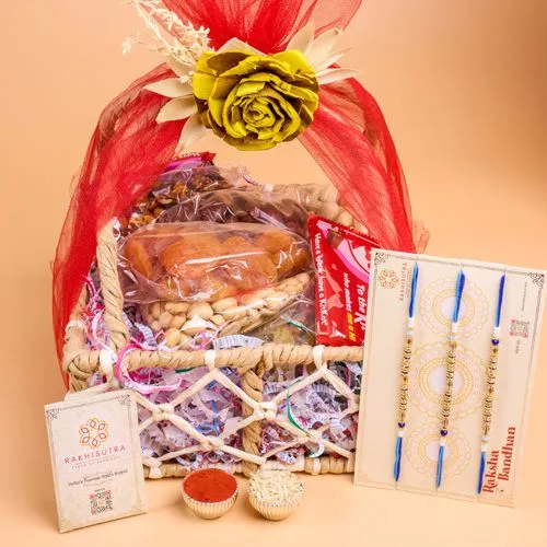 Joyful Rakhi Nut Gift Set