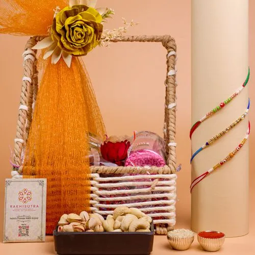 Deluxe Rakhi Celebration Basket