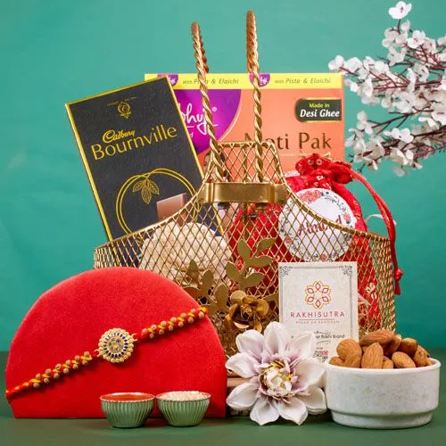 Indulgent Rakhi Treats N Gifts Set