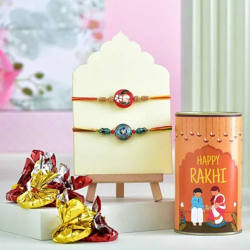 Double Rakhis  N  Chocolaty Surprises