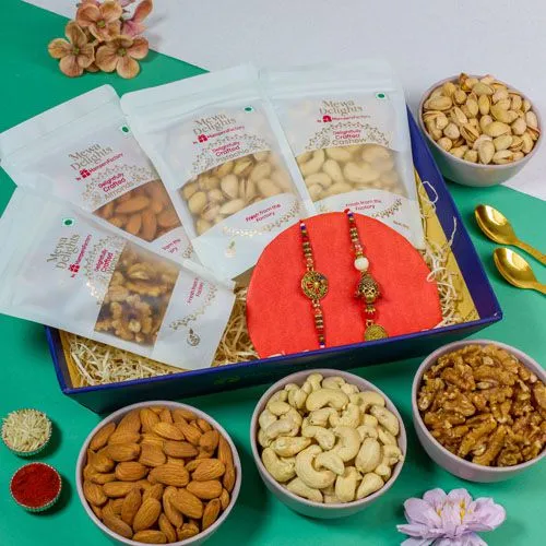 Luxury Nut Assortment with Rakhi