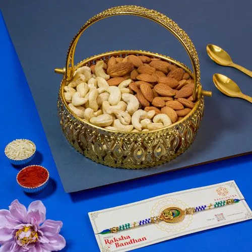 Divine Rakhi and Nutty Hamper