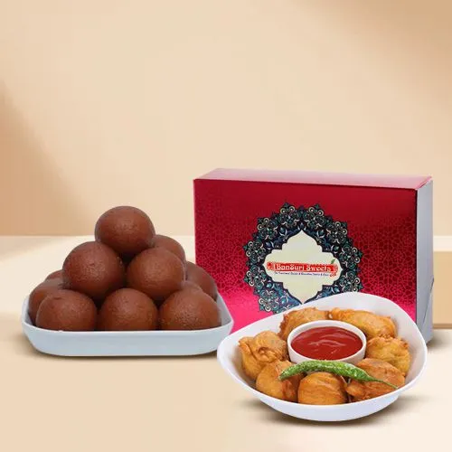 Dry Gulab Jamun  N  Aloo Bonda Combo