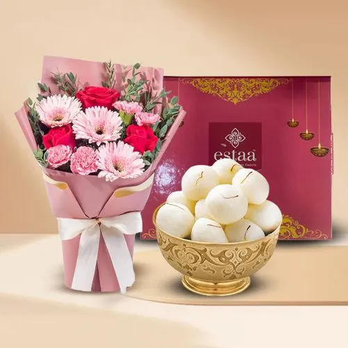 Floral Bliss  N  Rasgulla Indulgence