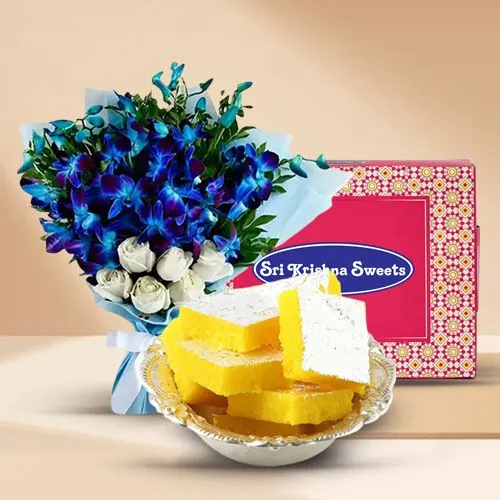 Floral Serenade N Coconut Barfi Treats