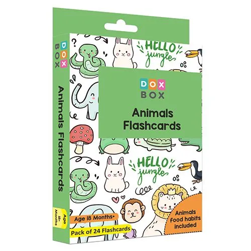 Animals Flashcards  24 Laminated Pack