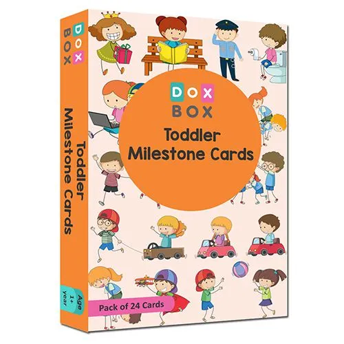 Delightful 24 Toddler Milestone Cards