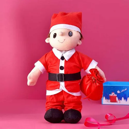 Festive Santa Soft Toy Set