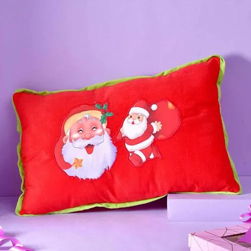 Cute Holiday Santa Pillow Gift